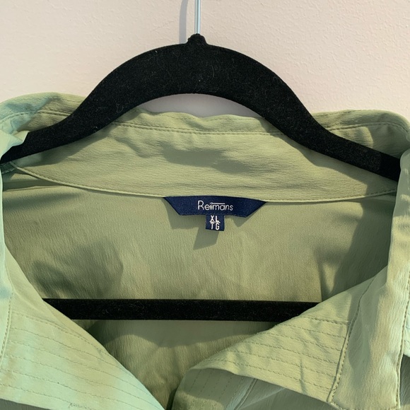 Reitmens button up blouse. Is a sweat wicking material. - Picture 2 of 2